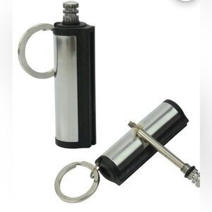 Stainless Steel Keychain Tire Pressure Gauge